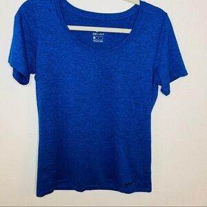 Nike Dri-Fit Running Top/workout Blue Size: M